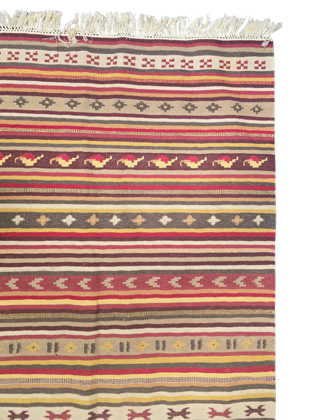 Tribal Kelim Turkije 240x170 handgeweven wollen vloerkleed