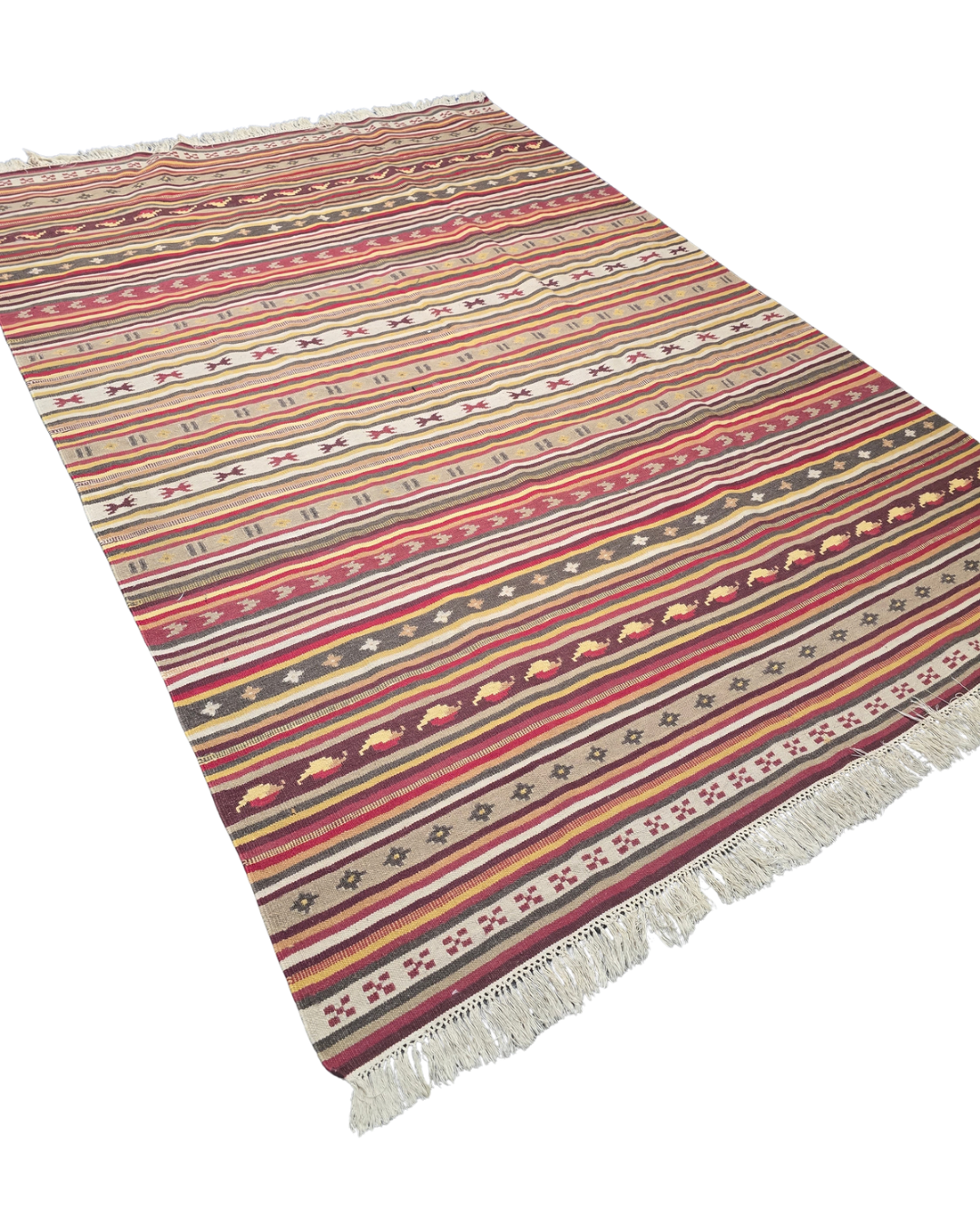 Tribal Kelim Turkije 240x170 handgeweven wollen vloerkleed