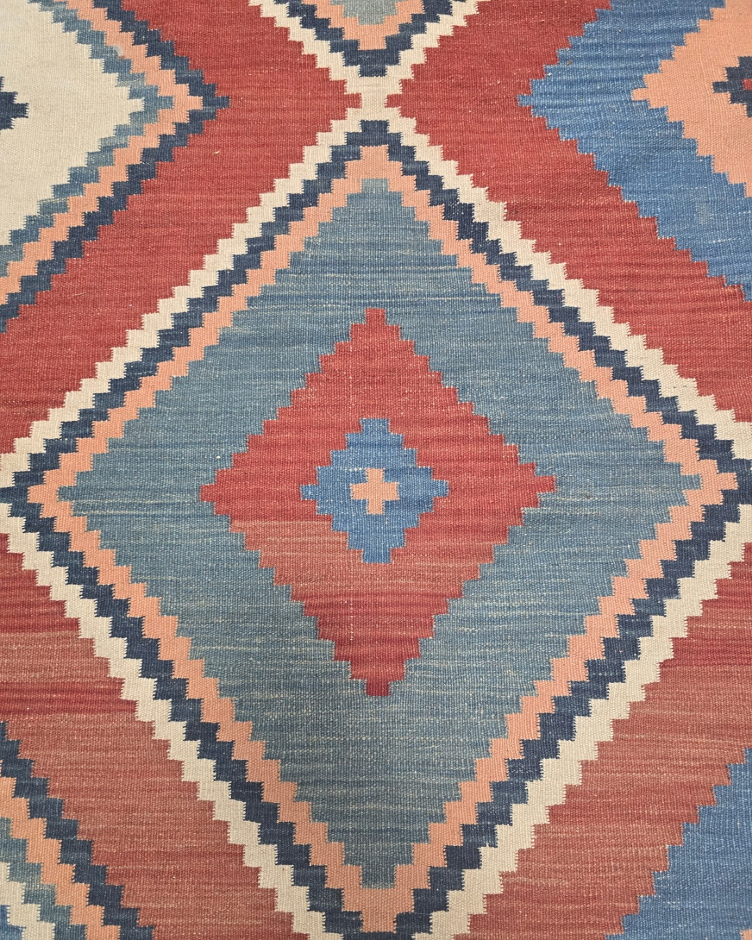 Tribal Kelim Turkije 300x210 handgeweven wollen vloerkleed