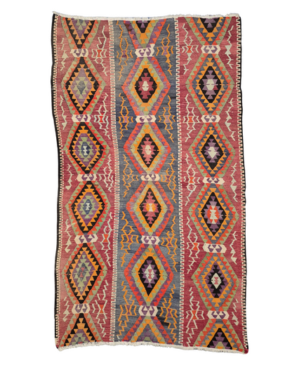 Tribal Kelim Iran 300x180 handgeweven wollen vloerkleed