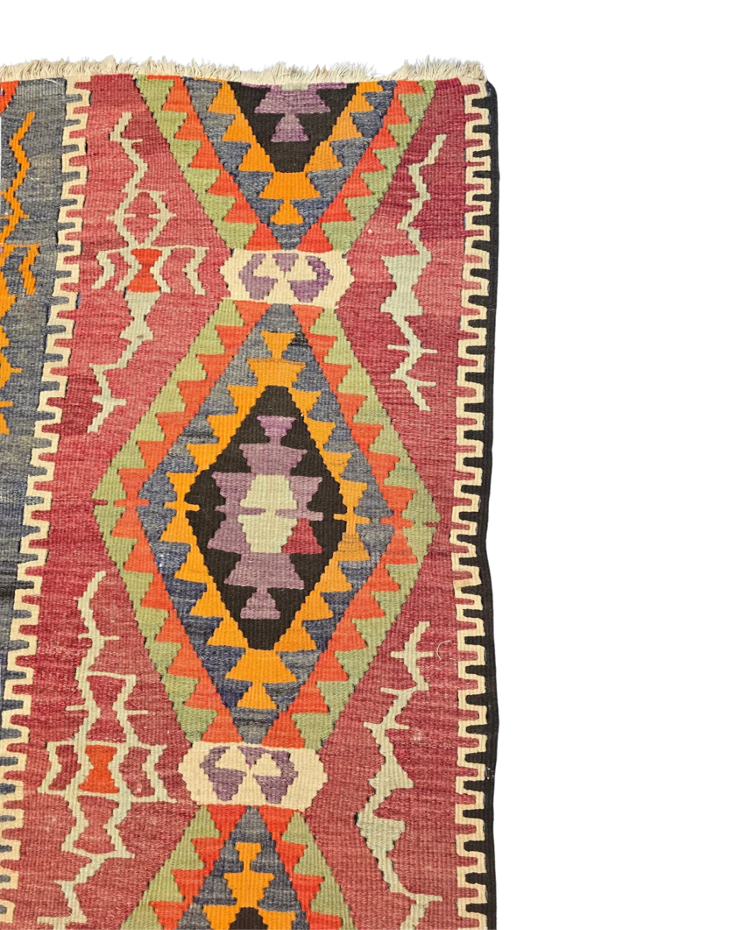 Tribal Kelim Iran 300x180 handgeweven wollen vloerkleed