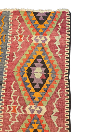 Tribal Kelim Iran 300x180 handgeweven wollen vloerkleed