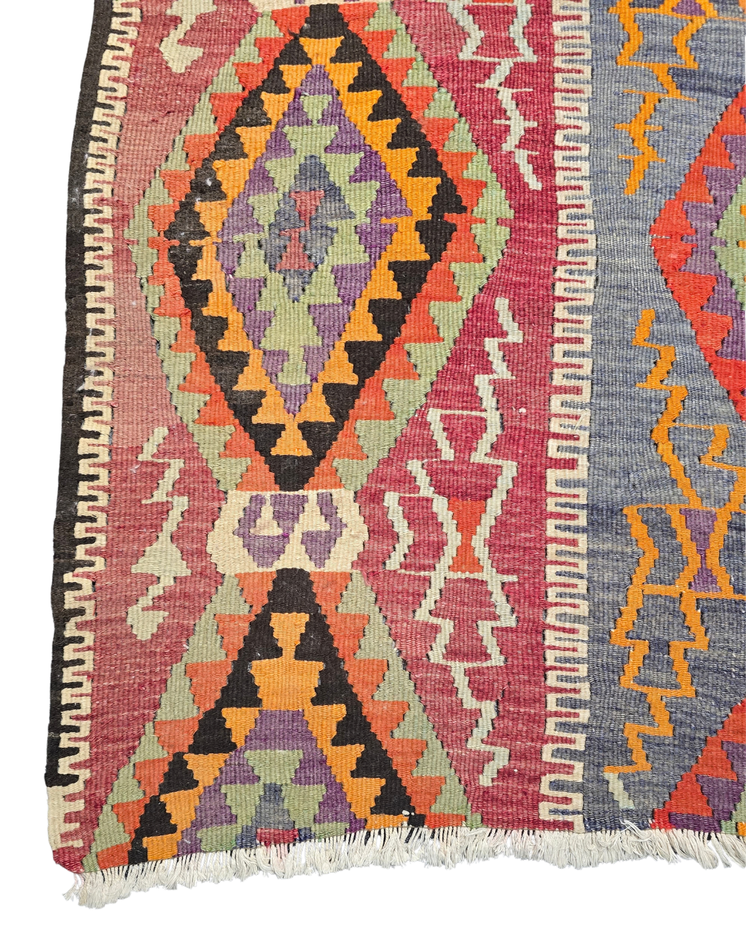 Tribal Kelim Iran 300x180 handgeweven wollen vloerkleed