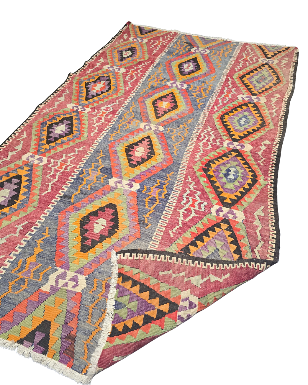 Tribal Kelim Iran 300x180 handgeweven wollen vloerkleed