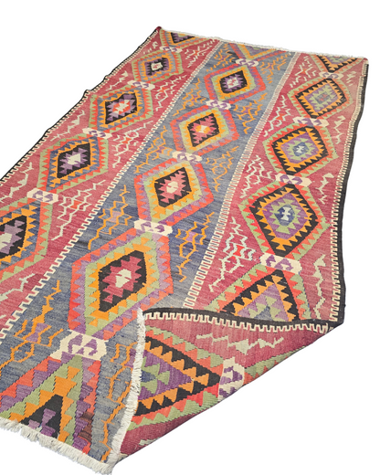 Tribal Kelim Iran 300x180 handgeweven wollen vloerkleed
