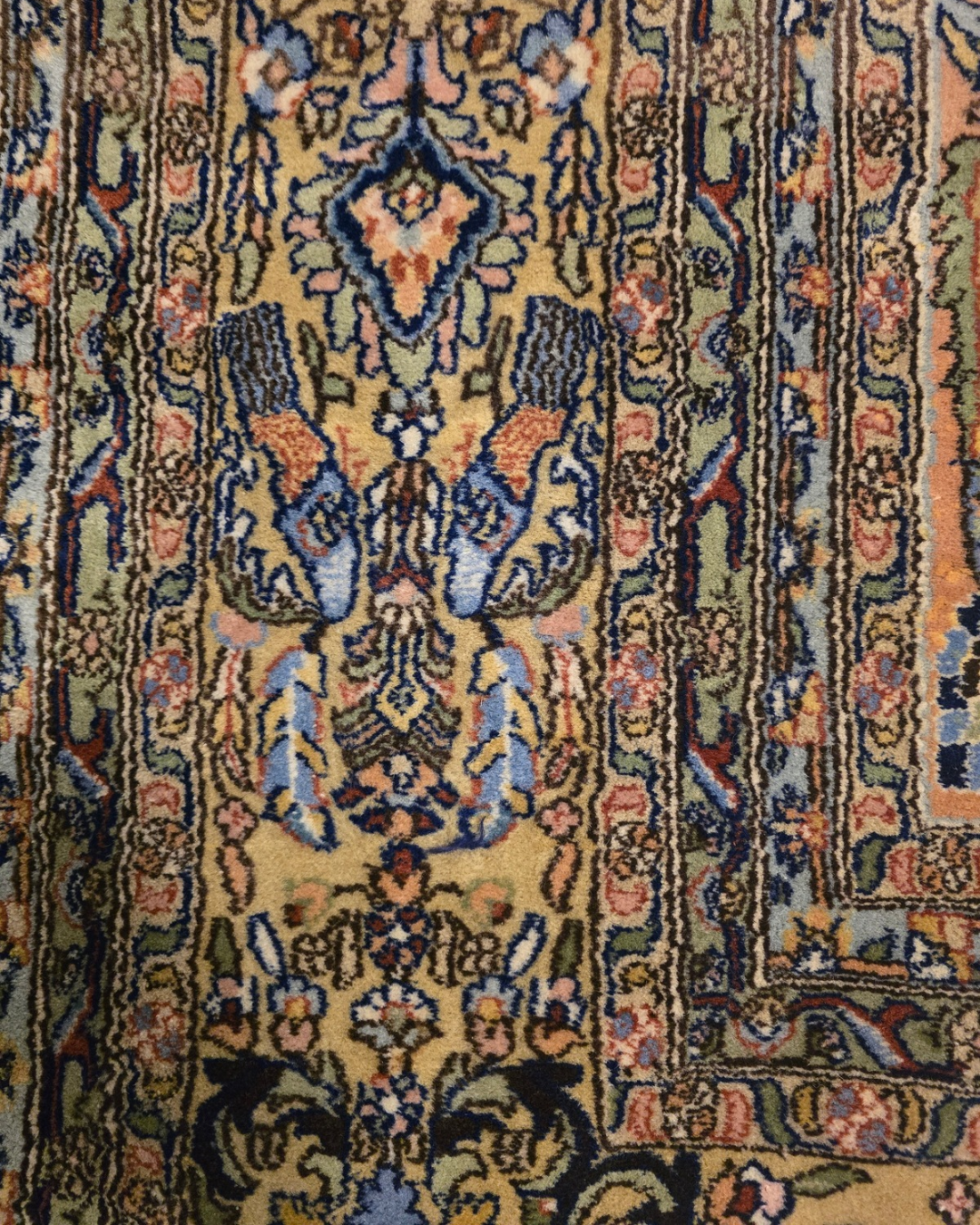 Groot Perzisch tapijt Kirman lavar 402x300 wollen vloerkleed handgeknoopt Iran