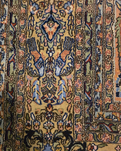 Groot Perzisch tapijt Kirman lavar 402x300 wollen vloerkleed handgeknoopt Iran