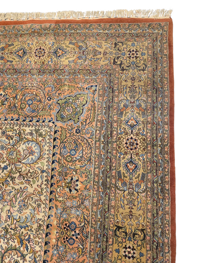 Groot Perzisch tapijt Kirman lavar 402x300 wollen vloerkleed handgeknoopt Iran