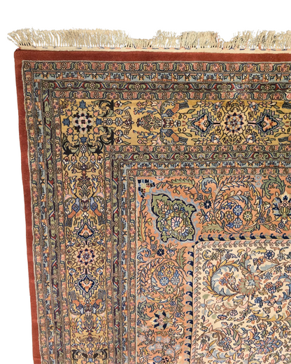 Groot Perzisch tapijt Kirman lavar 402x300 wollen vloerkleed handgeknoopt Iran