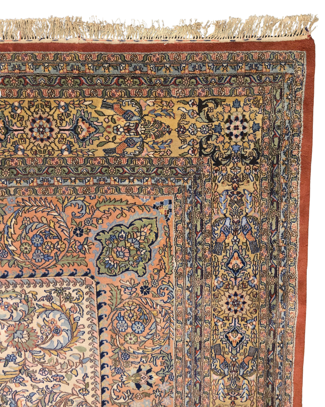 Groot Perzisch tapijt Kirman lavar 402x300 wollen vloerkleed handgeknoopt Iran
