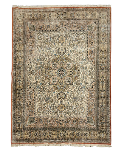 Groot Perzisch tapijt Kirman lavar 402x300 wollen vloerkleed handgeknoopt Iran