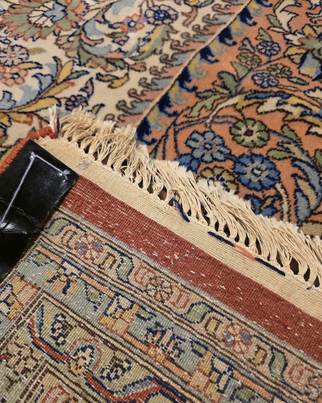 Groot Perzisch tapijt Kirman lavar 402x300 wollen vloerkleed handgeknoopt Iran