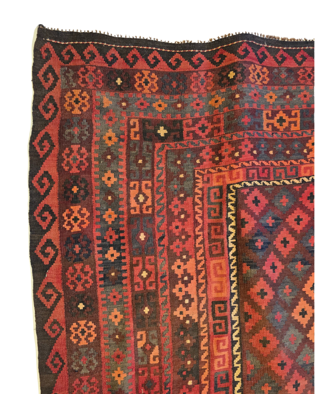 Tribal Kelim afganistan 310x250 wollen vloerkleed handgeknoopt