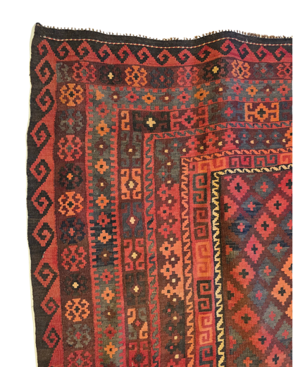 Tribal Kelim afganistan 310x250 wollen vloerkleed handgeknoopt