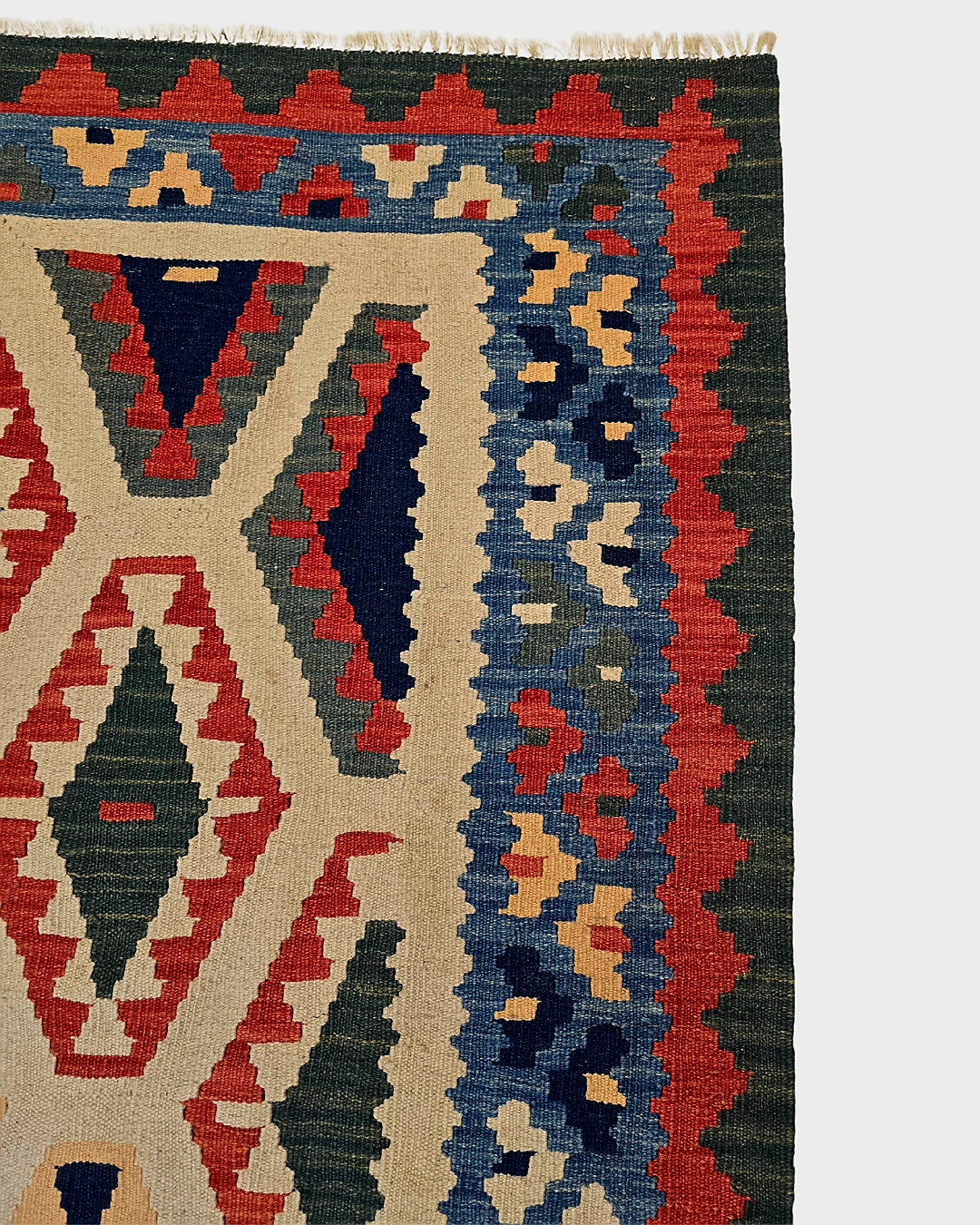 Kelim Fars Ghashgai 240x180 wollen vloerkleed flatweave handgeweven