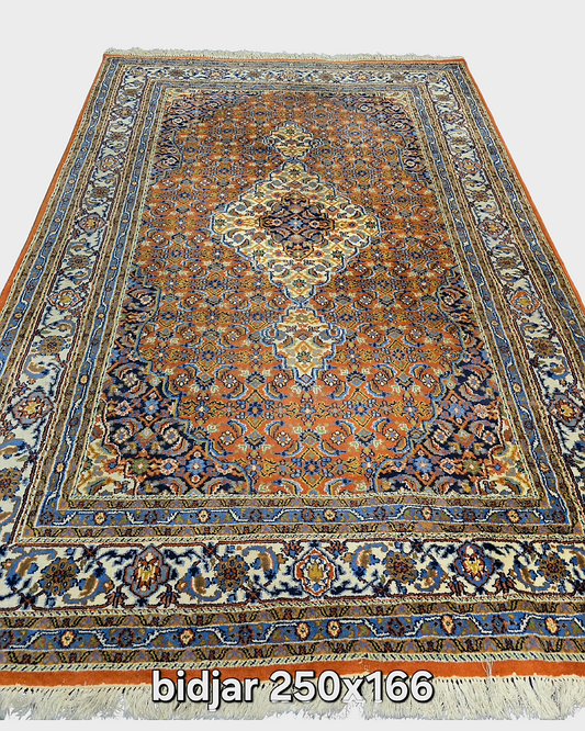 Perzisch tapijt Bidjar 250x165 wollen vloerkleed handgeknoopt