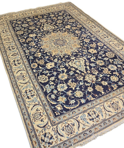 Perzisch tapijt Nain 300x200 wollen vloerkleed handgeknoopt Iran