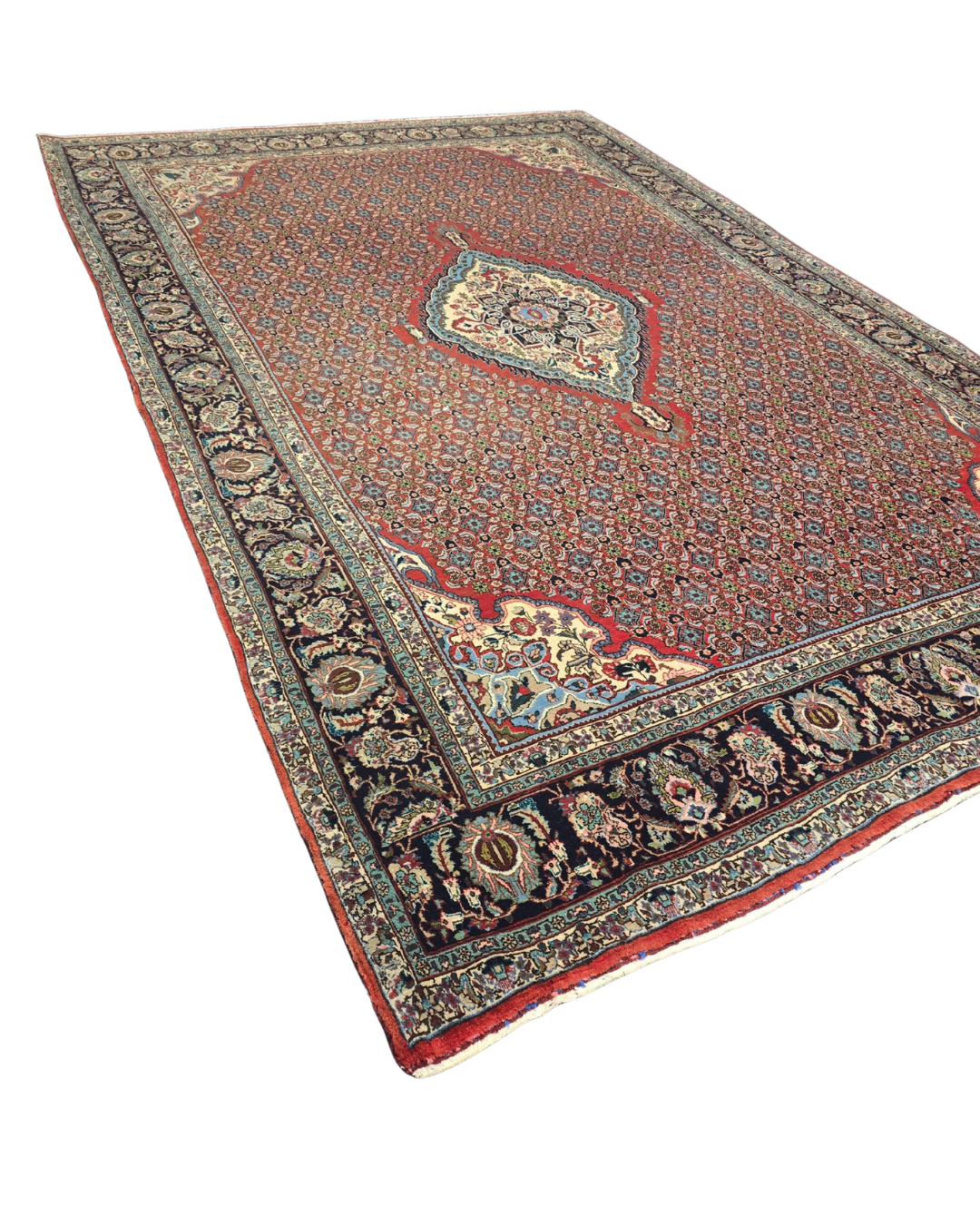 Groot Perzisch tapijt Bidjar 350x230 wollen vloerkleed handgeknoopt Iran