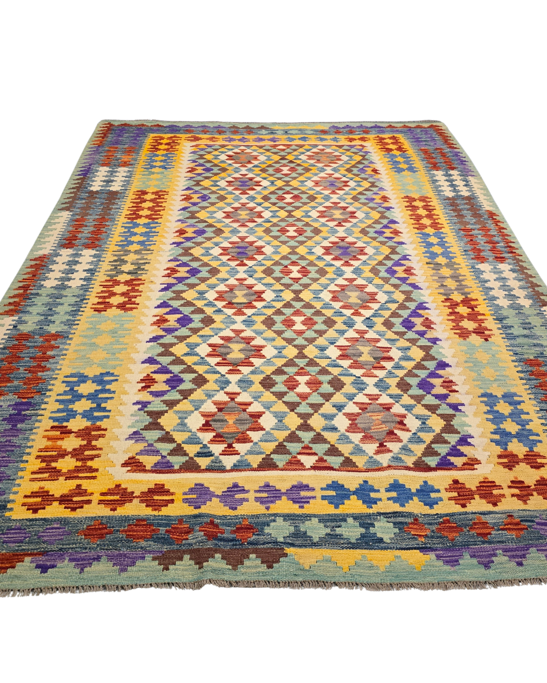 Kelim tapijt Afghan perzisch 299x212 wollen vloerkleed