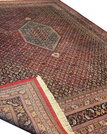 Groot Perzisch tapijt Bidjar 400x300 wollen vloerkleed handgeknoopt
