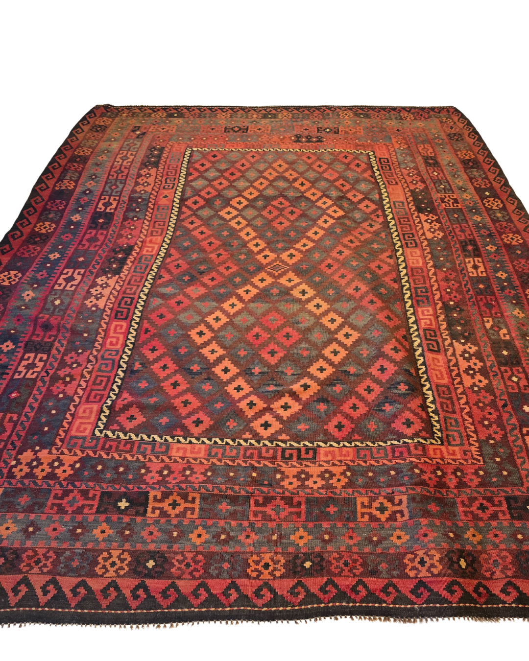 Tribal Kelim afganistan 310x250 wollen vloerkleed handgeknoopt
