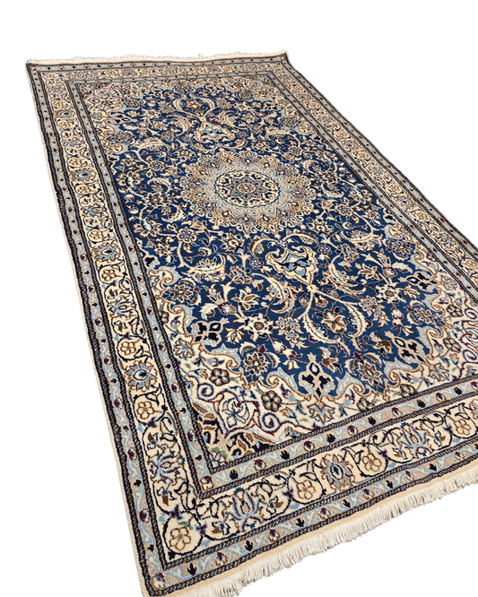 Perzisch tapijt Nain 255x155 wollen vloerkleed handgeknoopt iran