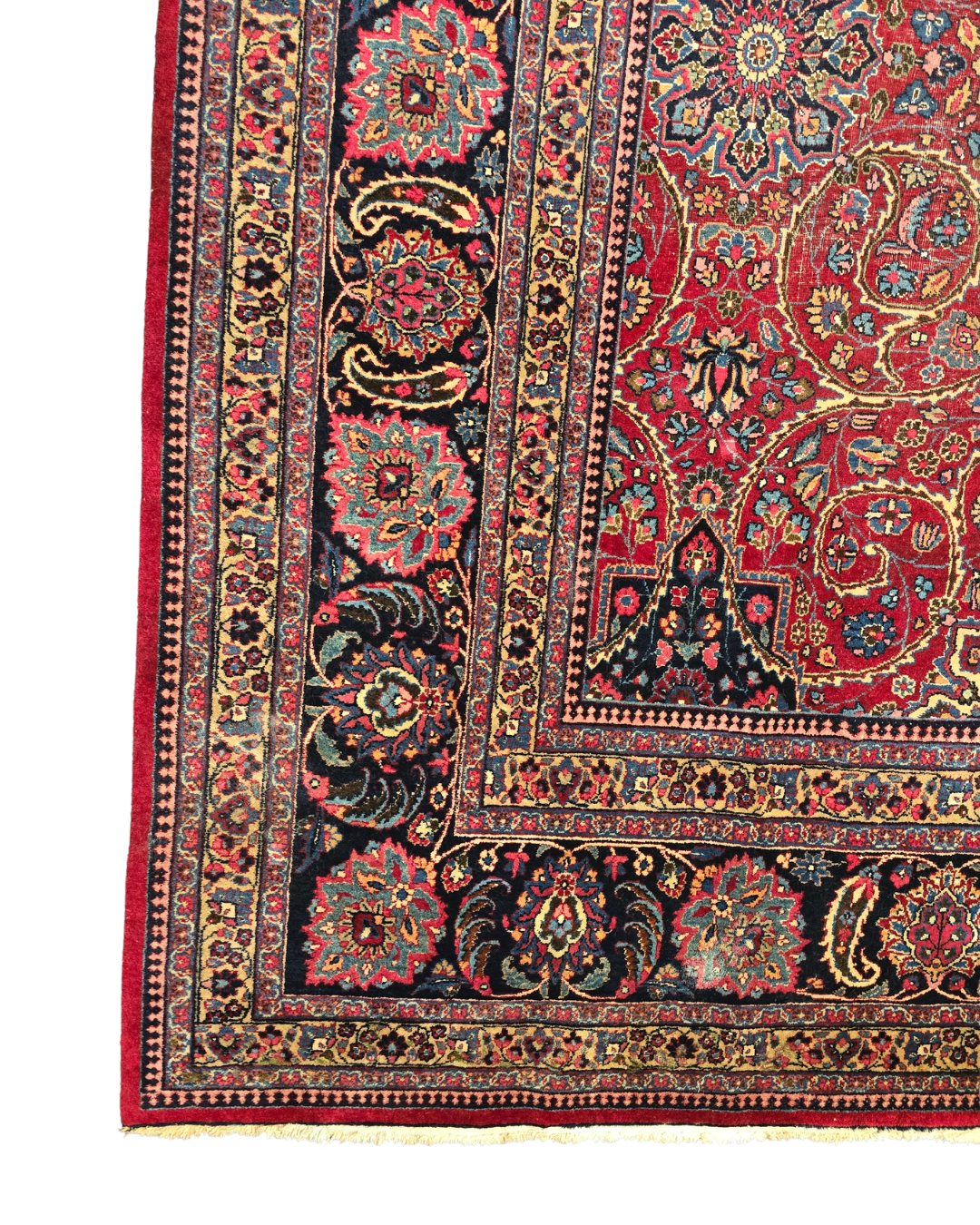Groot Perzisch Tapijt Mashad 410x310 wollen vloerkleed iran handgeknoopt