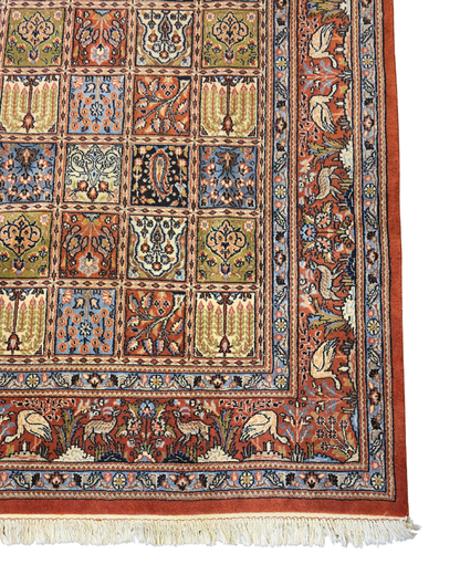 Perzisch tapijt Qom 230x180 wollen vloerkleed handgeknoopt Iran