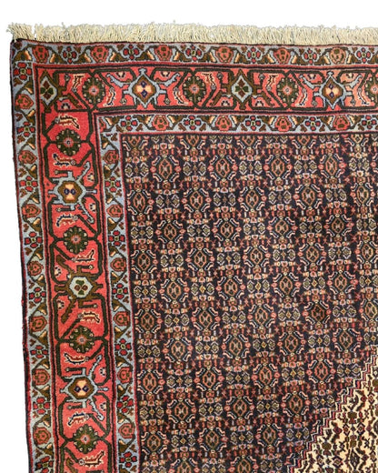 Groot perzisch tapijt Senneh 350x250 wollen vloerkleed handgeknoopt Iran