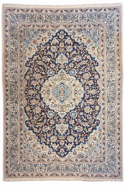 Groot Perzisch tapijt Nain 340x240 wollen vloerkleed Iran handgeknoopt