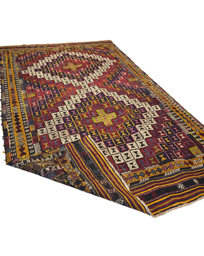 Ttribal Kelim Jijim cicim Tribal 290x185 wollen vloerkleed handgeknoopt Turkije