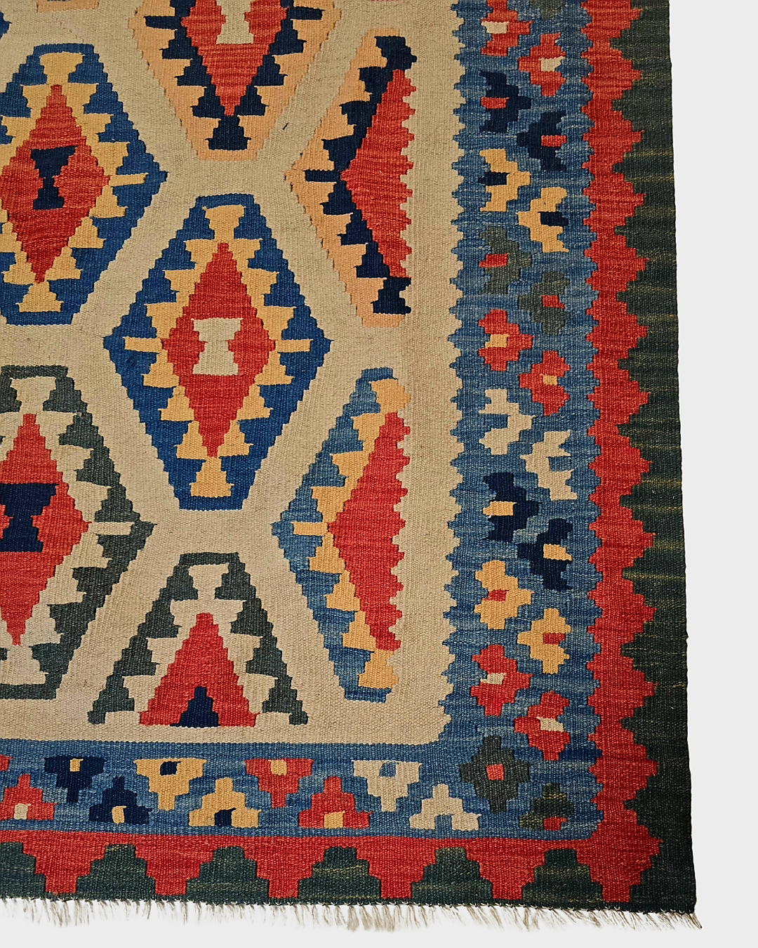 Kelim Fars Ghashgai 240x180 wollen vloerkleed flatweave handgeweven