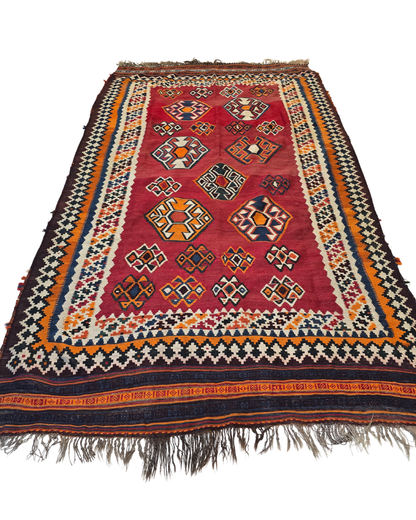 Triball Kelim gashkai 280x160 wollen vloerkleed handgeweven