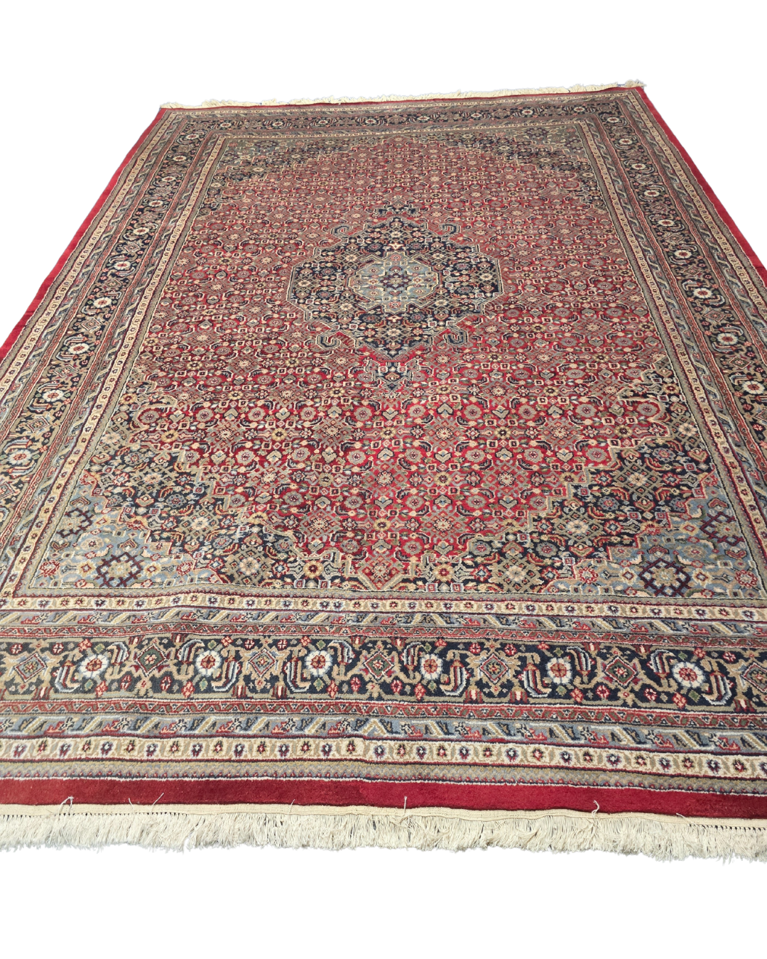 Groot Perzisch tapijt Bidjar 370x255 wollen vloerkleed handgeknoopt