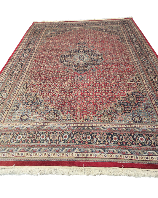 Groot Perzisch tapijt Bidjar 370x255 wollen vloerkleed handgeknoopt