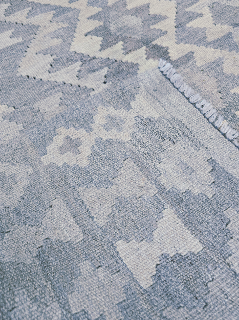 Afgaans Tribal Kelim flatweave 300x200 wollen vloerkleed