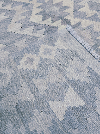 Afgaans Tribal Kelim flatweave 300x200 wollen vloerkleed