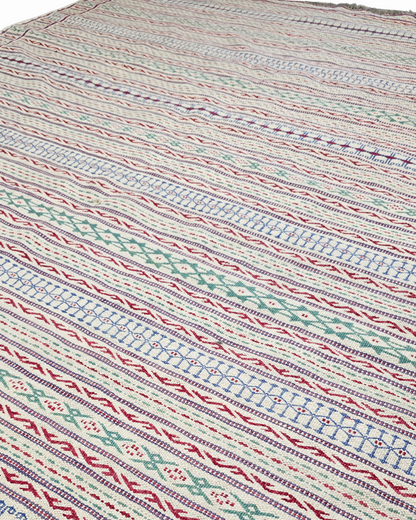 Grote Kelmin Flatweave 300x200 handgeweven wollen vloerkleed