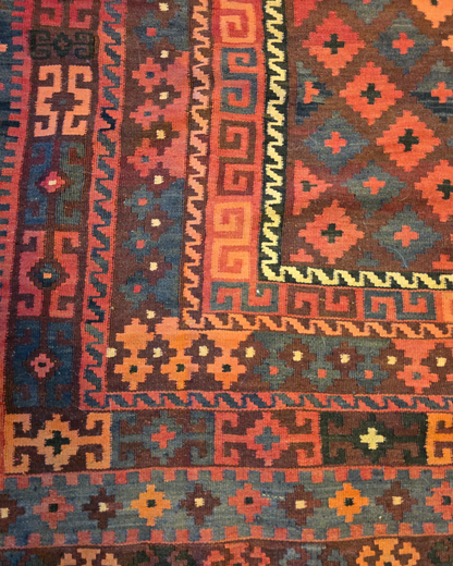 Tribal Kelim afganistan 310x250 wollen vloerkleed handgeknoopt