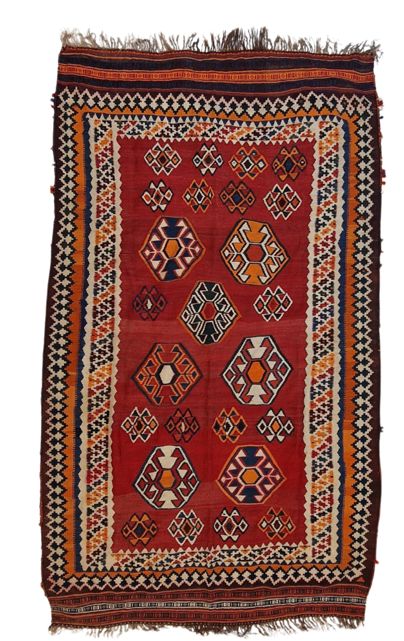 Triball Kelim gashkai 280x160 wollen vloerkleed handgeweven