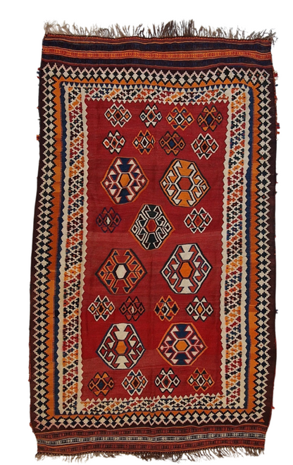 Triball Kelim gashkai 280x160 wollen vloerkleed handgeweven