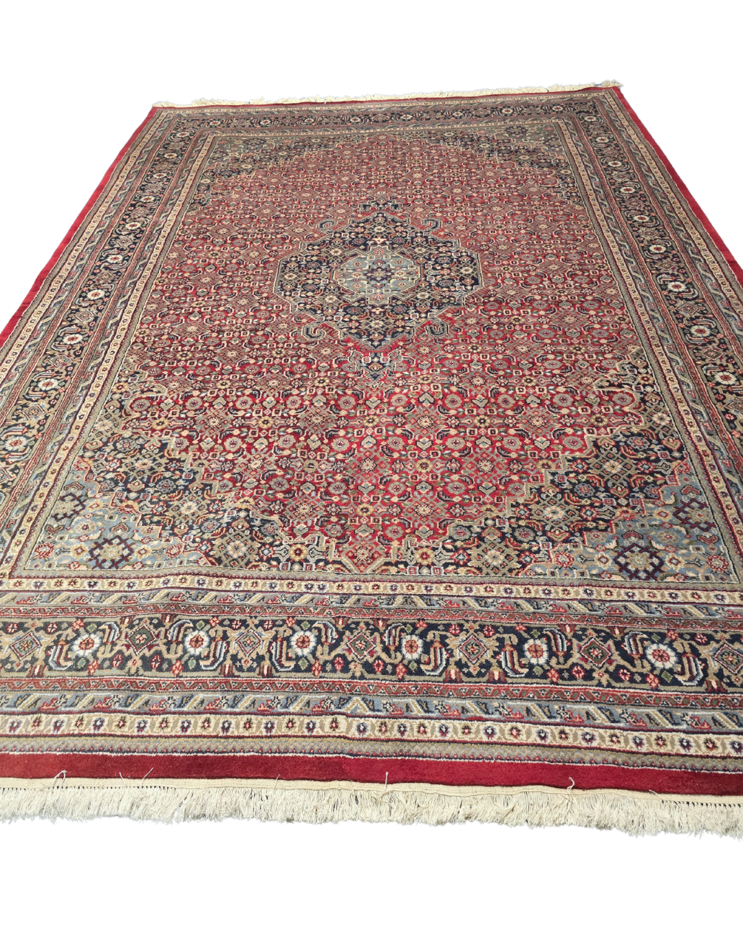 Groot Perzisch tapijt Bidjar 370x255 wollen vloerkleed handgeknoopt