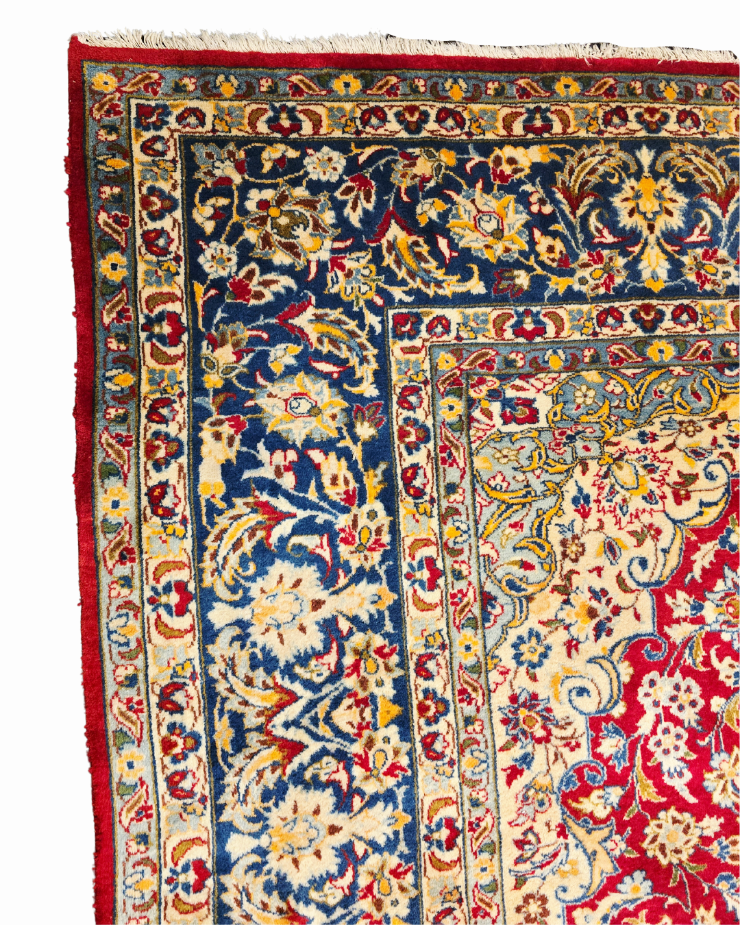 Groot Perzisch tapijt Kashan 400x300 wollen vloerkleed handgeknoopt Iran