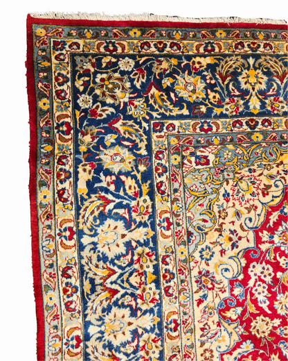 Groot Perzisch tapijt Kashan 400x300 wollen vloerkleed handgeknoopt Iran