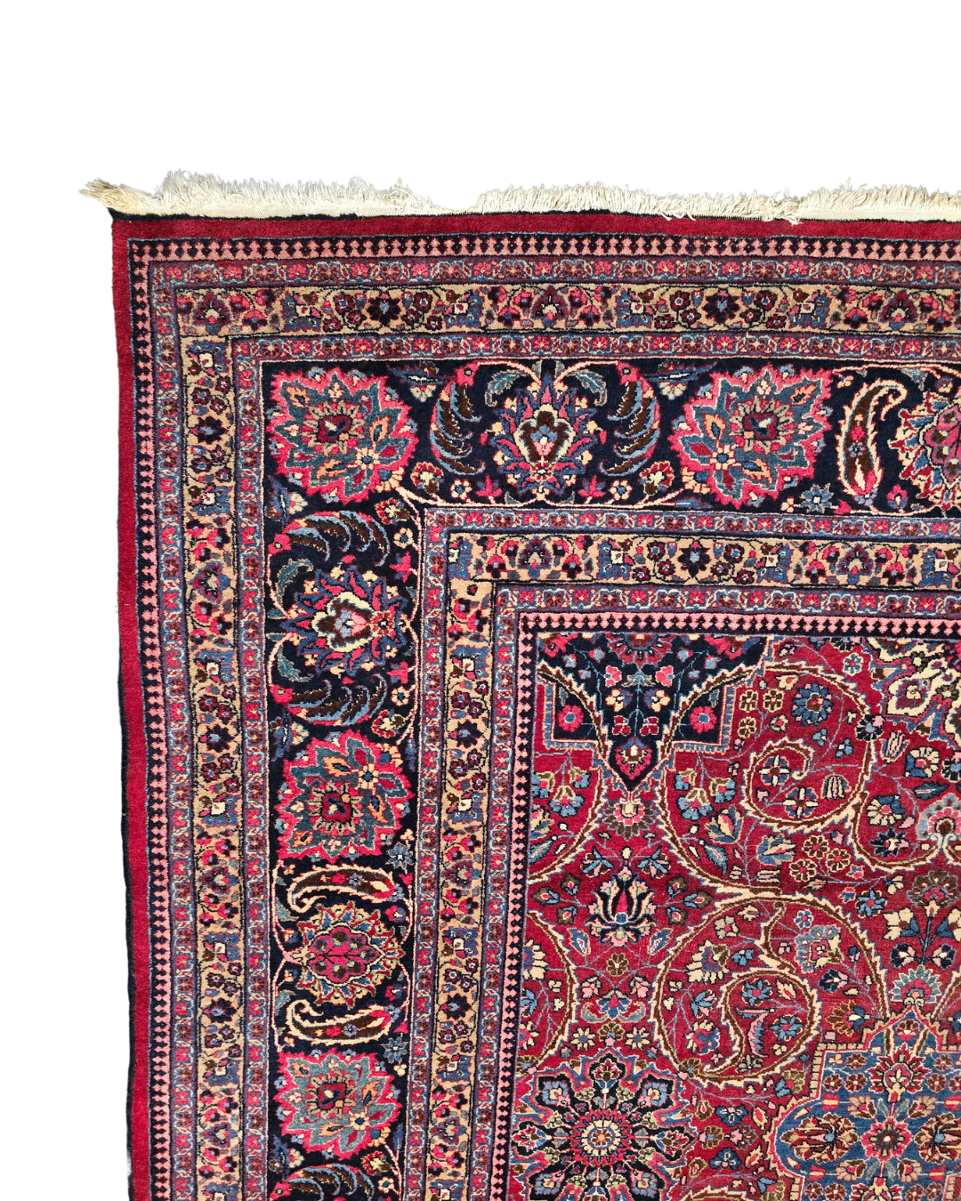 Groot Perzisch Tapijt Mashad 410x310 wollen vloerkleed iran handgeknoopt