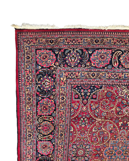 Groot Perzisch Tapijt Mashad 410x310 wollen vloerkleed iran handgeknoopt