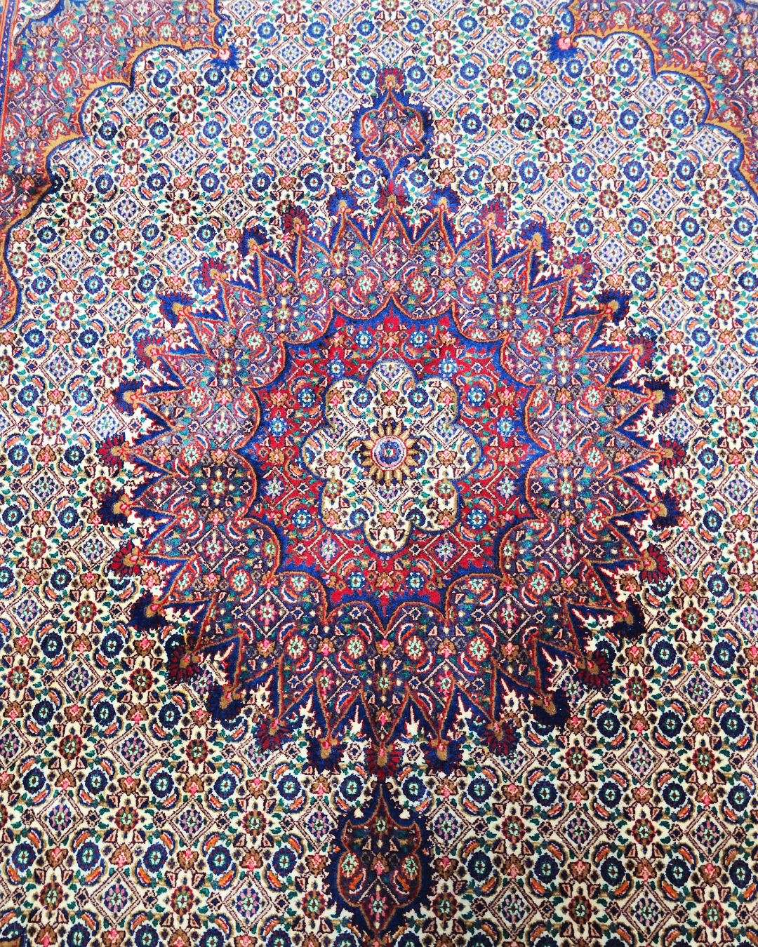 Groot Perzisch tapijt Moud 400x300 wollen vloerkleed handgeknoopt Iran