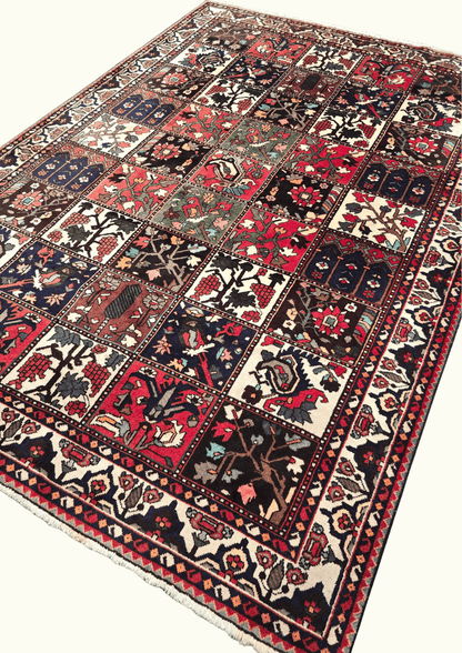Perzisch tapijt baktihari 300x210 wollen vloerkleed iran