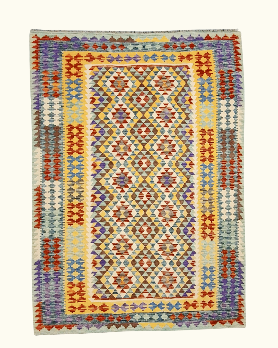 Kelim tapijt Afghan perzisch 299x212 wollen vloerkleed