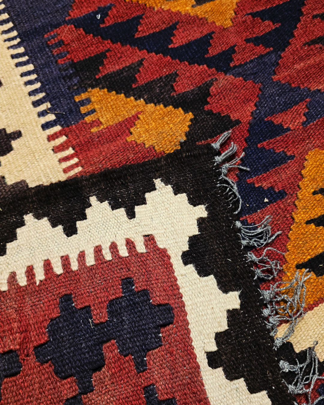 Tribal Kelim Afganistan 300x200 wollen vloerkleed handgeweven